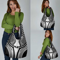 Hawaiian Kakau Art Tattoos Aquaman Style Grocery Bag White Version LT03 - Polynesian Pride