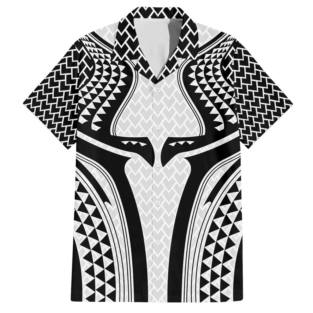 Hawaiian Kakau Art Tattoos Aquaman Style Hawaiian Shirt White Version LT03 White - Polynesian Pride