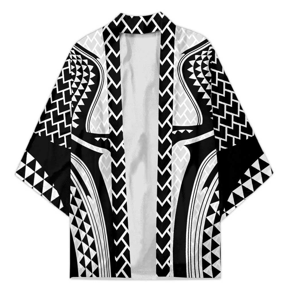 Hawaiian Kakau Art Tattoos Aquaman Style Kimono White Version LT03 Unisex White - Polynesian Pride