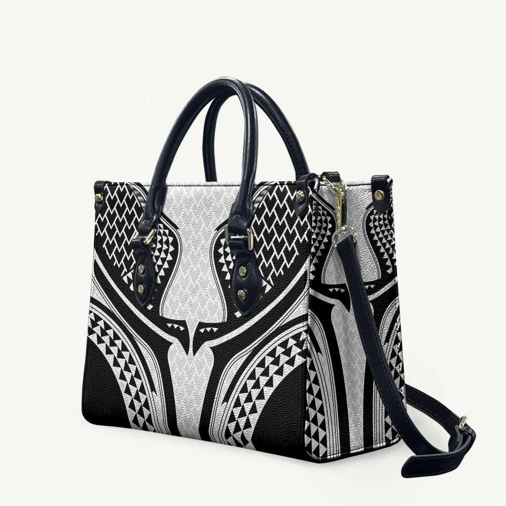 Hawaiian Kakau Art Tattoos Aquaman Style Leather Bag White Version LT03 White - Polynesian Pride