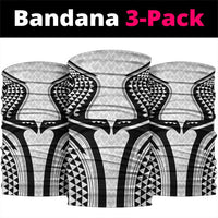 Hawaiian Kakau Art Tattoos Aquaman Style Neck Gaiter White Version LT03 package One Size: 25*50cm White - Polynesian Pride