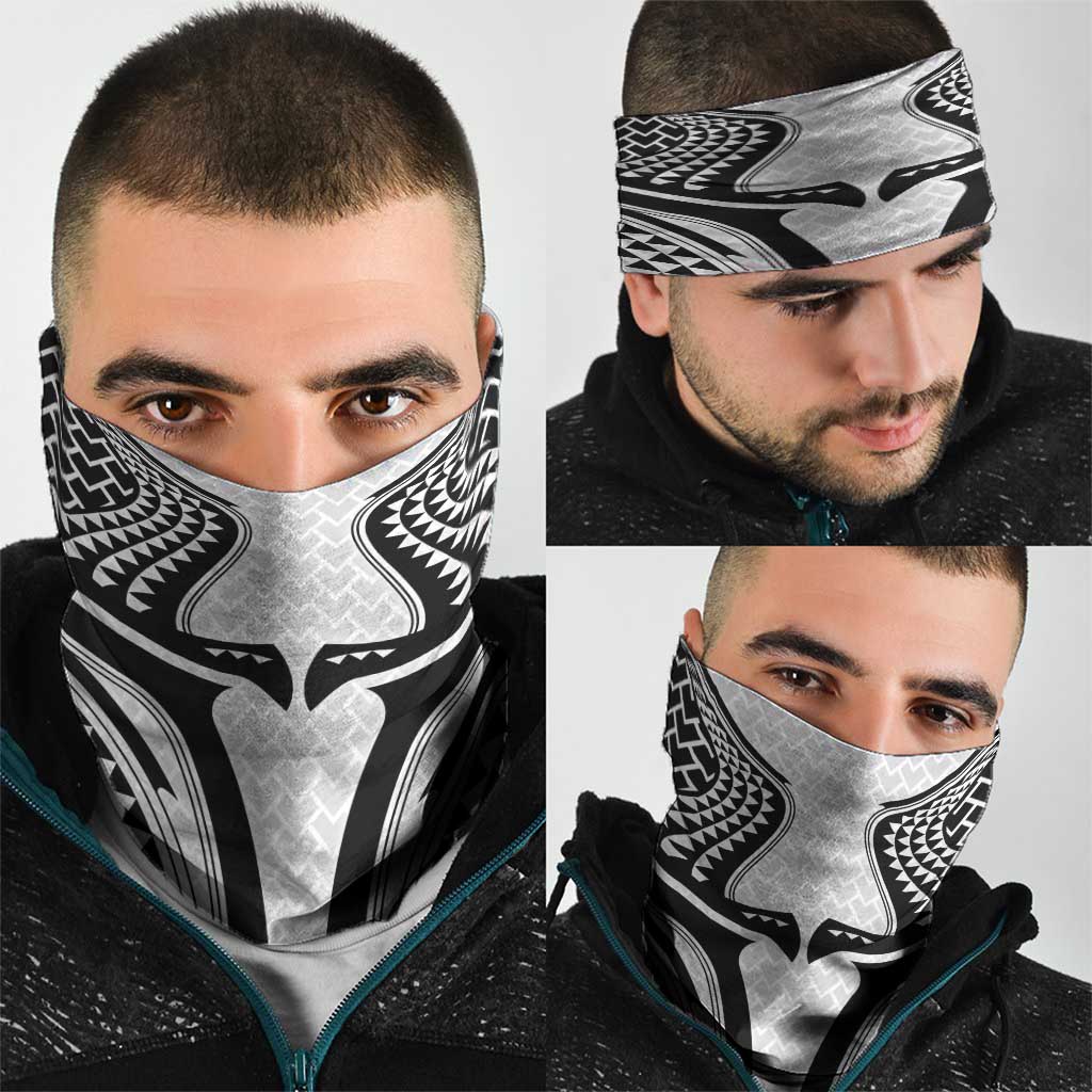 Hawaiian Kakau Art Tattoos Aquaman Style Neck Gaiter White Version LT03 - Polynesian Pride