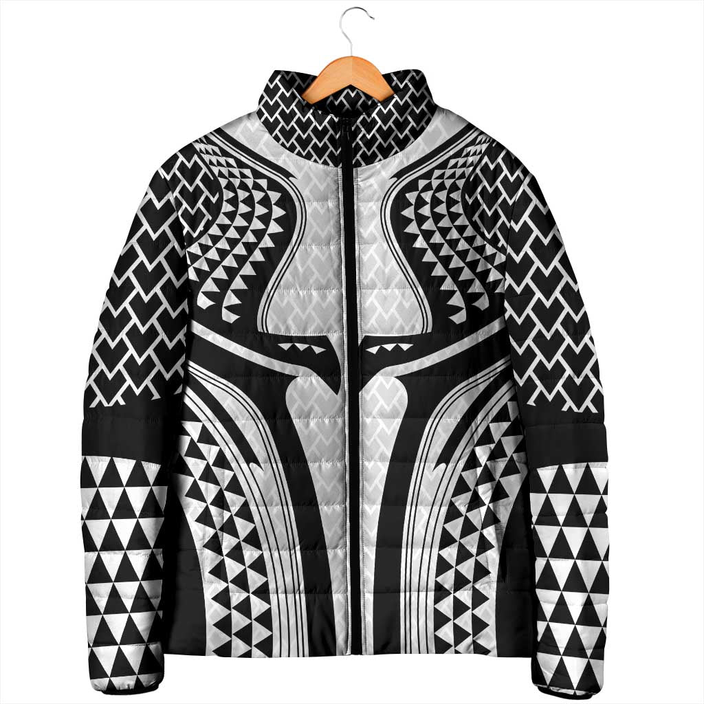 Hawaiian Kakau Art Tattoos Aquaman Style Padded Jacket White Version LT03 - Polynesian Pride
