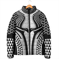 Hawaiian Kakau Art Tattoos Aquaman Style Padded Jacket White Version LT03 - Polynesian Pride