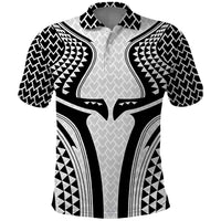 Hawaiian Kakau Art Tattoos Aquaman Style Polo Shirt White Version LT03 White - Polynesian Pride
