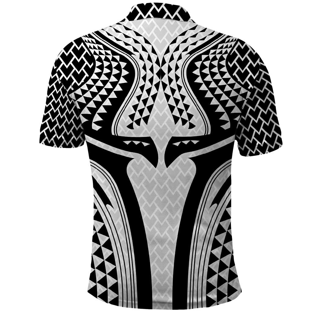Hawaiian Kakau Art Tattoos Aquaman Style Polo Shirt White Version LT03 - Polynesian Pride