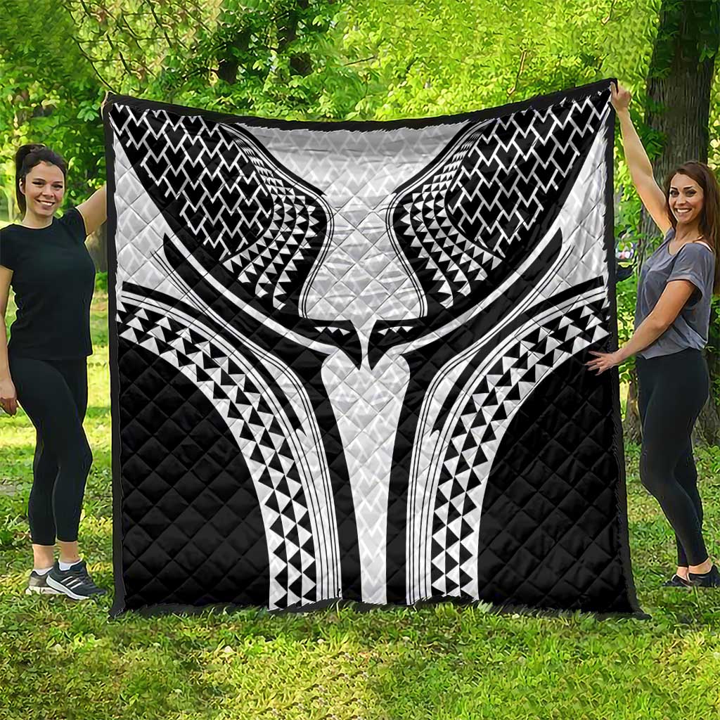Hawaiian Kakau Art Tattoos Aquaman Style Quilt White Version LT03 - Polynesian Pride