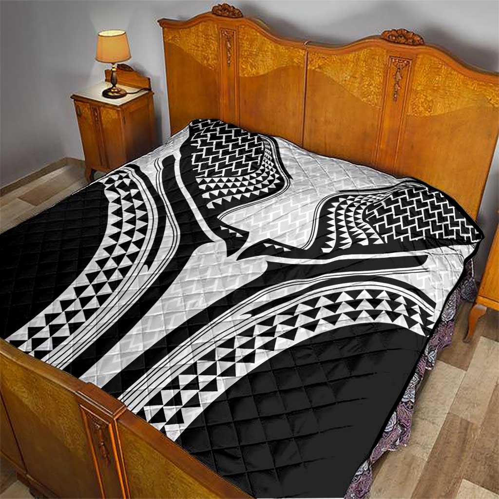 Hawaiian Kakau Art Tattoos Aquaman Style Quilt White Version LT03 - Polynesian Pride