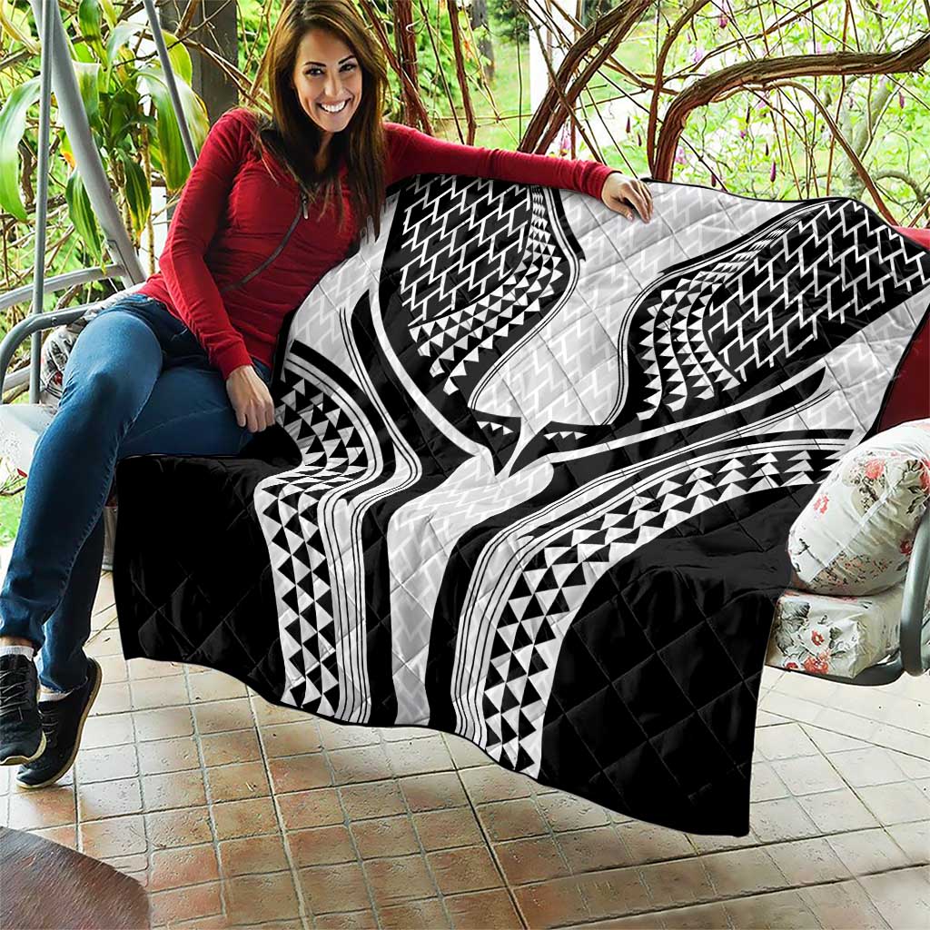 Hawaiian Kakau Art Tattoos Aquaman Style Quilt White Version LT03 - Polynesian Pride
