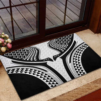 Hawaiian Kakau Art Tattoos Aquaman Style Rubber Doormat White Version LT03 - Polynesian Pride