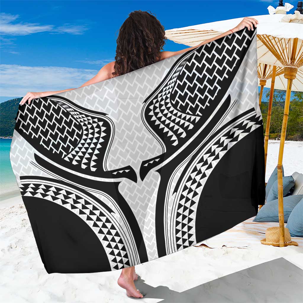 Hawaiian Kakau Art Tattoos Aquaman Style Sarong White Version LT03 One Size 44 x 66 inches White - Polynesian Pride