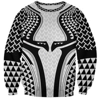 Hawaiian Kakau Art Tattoos Aquaman Style Sweatshirt White Version LT03 Unisex White - Polynesian Pride