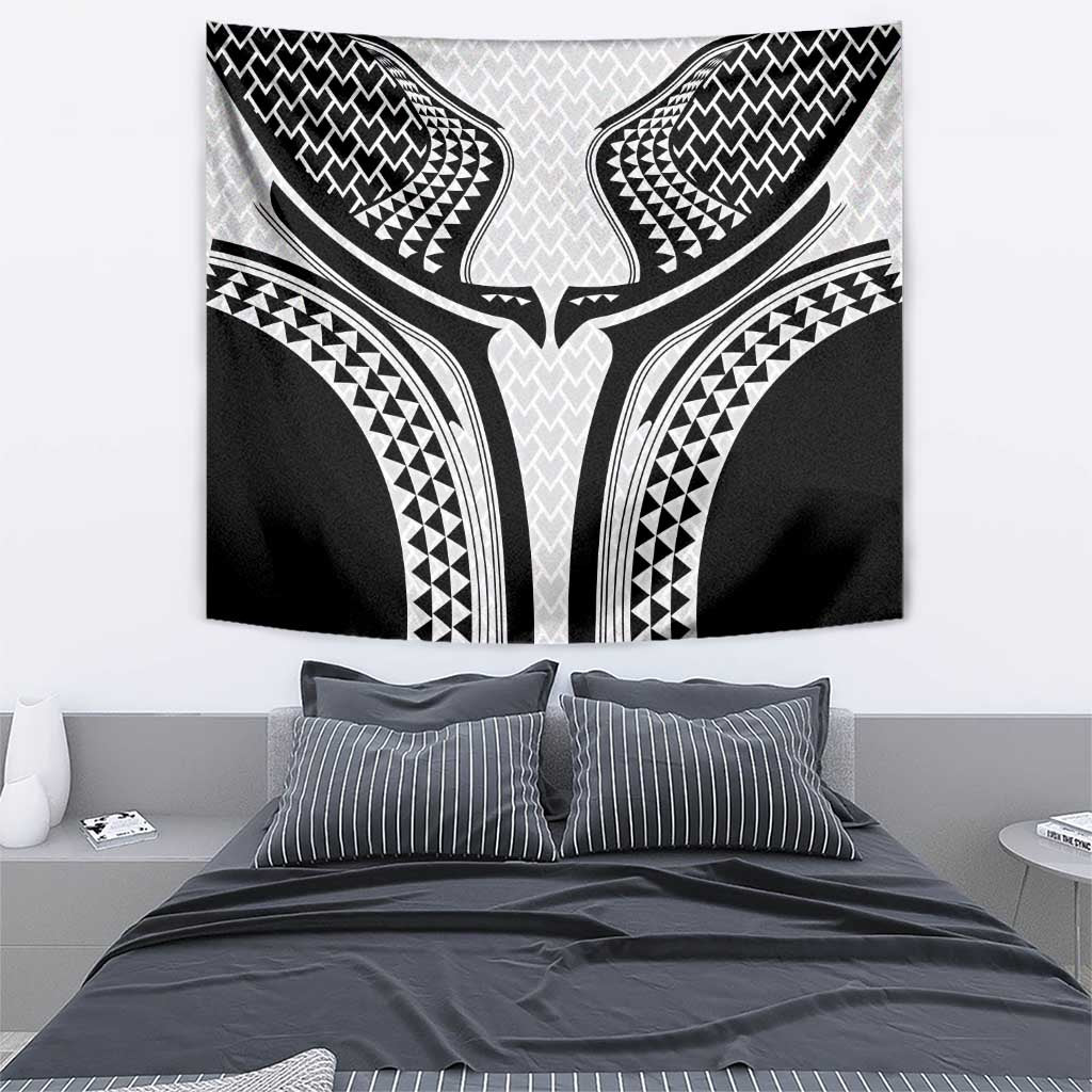 Hawaiian Kakau Art Tattoos Aquaman Style Tapestry White Version LT03 - Polynesian Pride
