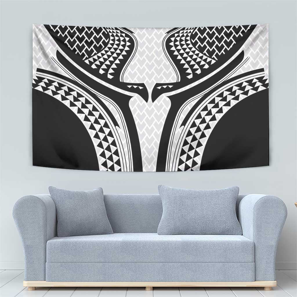 Hawaiian Kakau Art Tattoos Aquaman Style Tapestry White Version LT03 - Polynesian Pride