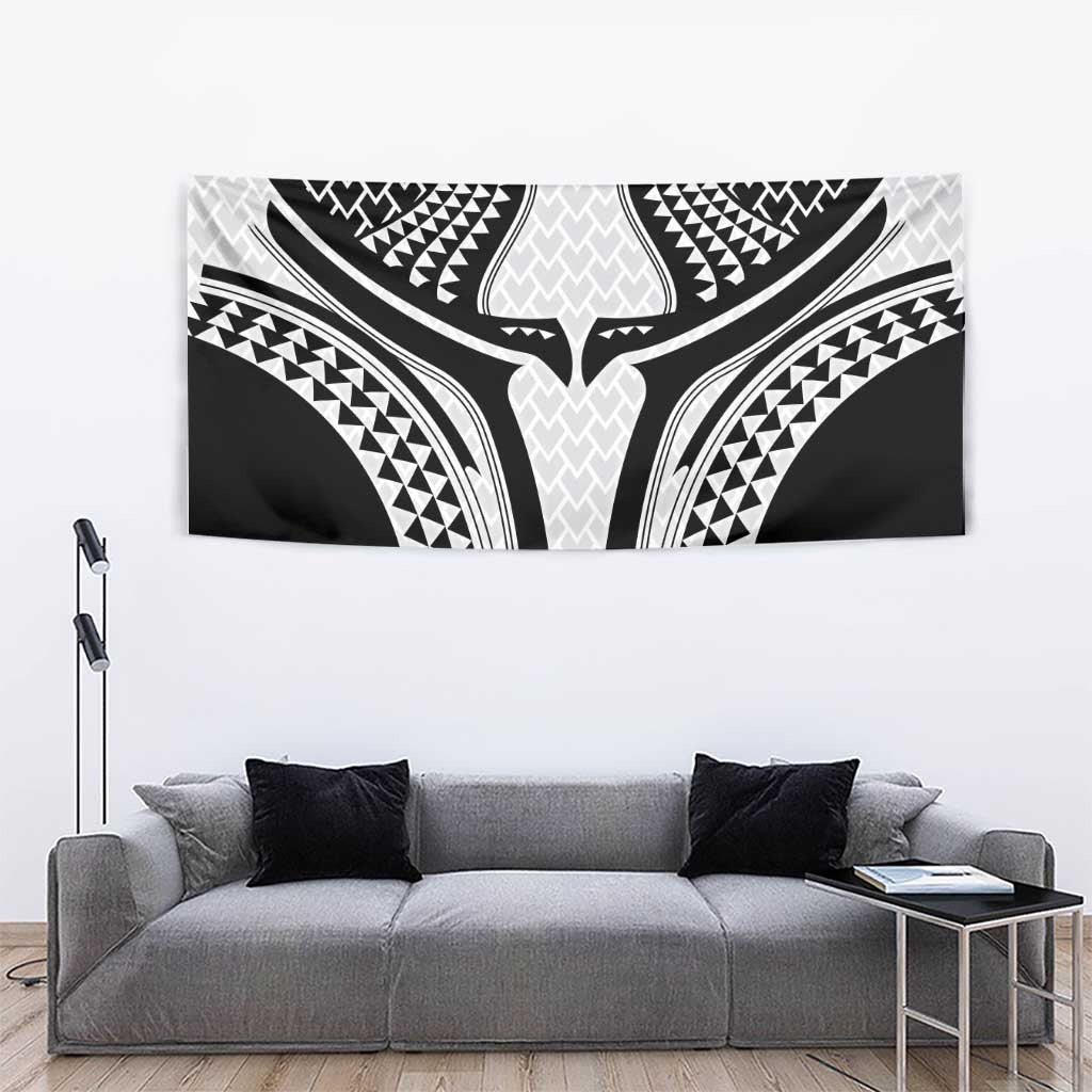 Hawaiian Kakau Art Tattoos Aquaman Style Tapestry White Version LT03 - Polynesian Pride