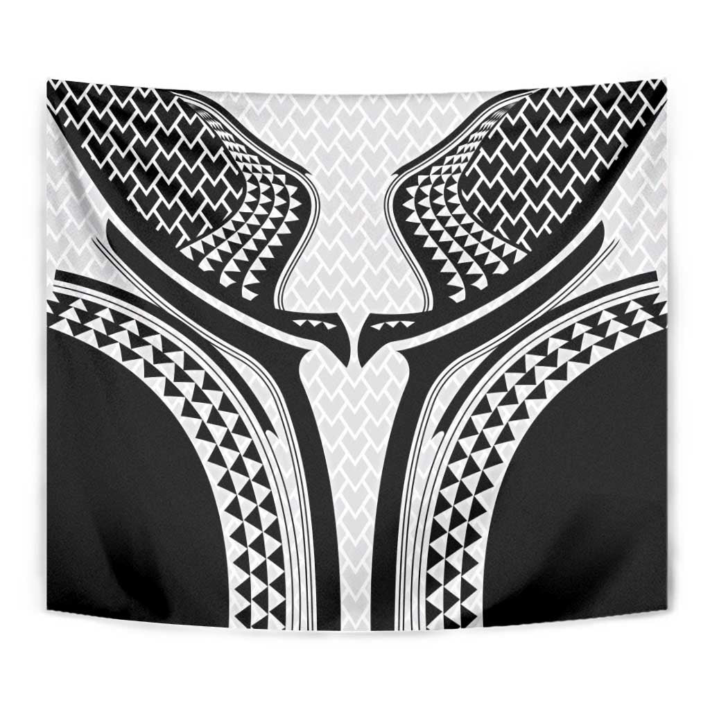 Hawaiian Kakau Art Tattoos Aquaman Style Tapestry White Version LT03 - Polynesian Pride