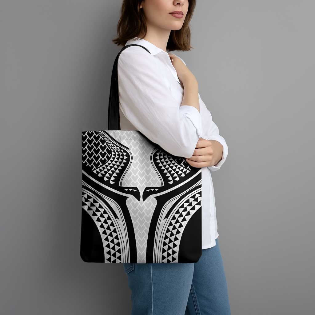 Hawaiian Kakau Art Tattoos Aquaman Style Tote Bag White Version LT03 - Polynesian Pride