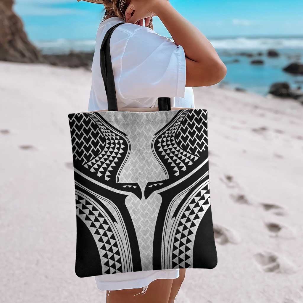 Hawaiian Kakau Art Tattoos Aquaman Style Tote Bag White Version LT03 - Polynesian Pride