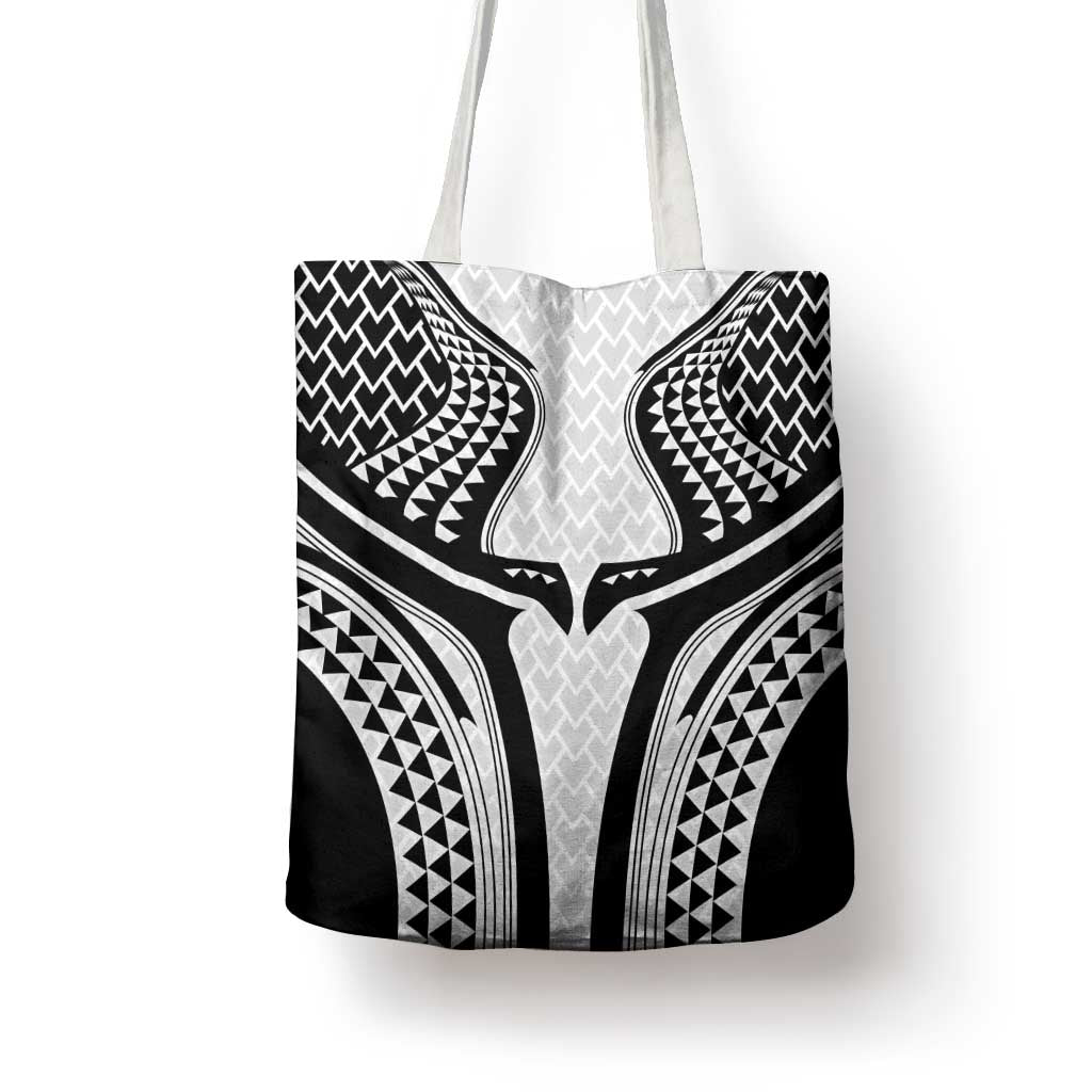 Hawaiian Kakau Art Tattoos Aquaman Style Tote Bag White Version LT03 - Polynesian Pride