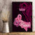 Polynesia Breast Cancer Canvas Wall Art Butterfly and Flowers Ribbon Maori Tattoo Ethnic Black Style LT03 - Polynesian Pride