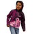 Polynesia Breast Cancer Kid Hoodie Butterfly and Flowers Ribbon Maori Tattoo Ethnic Black Style LT03 - Polynesian Pride