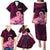 Custom Polynesia Breast Cancer Family Matching Puletasi Dress and Hawaiian Shirt Butterfly and Flowers Ribbon Maori Tattoo Ethnic Black Style LT03 - Polynesian Pride