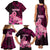 Custom Polynesia Breast Cancer Family Matching Tank Maxi Dress and Hawaiian Shirt Butterfly and Flowers Ribbon Maori Tattoo Ethnic Black Style LT03 - Polynesian Pride