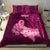 Polynesia Breast Cancer Bedding Set Butterfly and Flowers Ribbon Maori Tattoo Ethnic Pink Style LT03 - Polynesian Pride