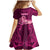 Polynesia Breast Cancer Family Matching Mermaid Dress and Hawaiian Shirt Butterfly and Flowers Ribbon Maori Tattoo Ethnic Pink Style LT03 - Polynesian Pride