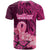 Polynesia Breast Cancer T Shirt Butterfly and Flowers Ribbon Maori Tattoo Ethnic Pink Style LT03 - Polynesian Pride