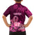 Custom Polynesia Breast Cancer Family Matching Puletasi Dress and Hawaiian Shirt Butterfly and Flowers Ribbon Maori Tattoo Ethnic Pink Style LT03 - Polynesian Pride