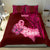 Polynesia Breast Cancer Bedding Set Butterfly and Flowers Ribbon Maori Tattoo Ethnic Red Style LT03 - Polynesian Pride