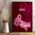 Polynesia Breast Cancer Canvas Wall Art Butterfly and Flowers Ribbon Maori Tattoo Ethnic Red Style LT03 - Polynesian Pride