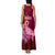 Polynesia Breast Cancer Family Matching Tank Maxi Dress and Hawaiian Shirt Butterfly and Flowers Ribbon Maori Tattoo Ethnic Red Style LT03 - Polynesian Pride