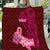 Polynesia Breast Cancer Quilt Butterfly and Flowers Ribbon Maori Tattoo Ethnic Red Style LT03 Red - Polynesian Pride