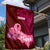 Custom Polynesia Breast Cancer Garden Flag Butterfly and Flowers Ribbon Maori Tattoo Ethnic Red Style LT03 - Polynesian Pride