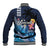 Hawaiian Honu Honi Ihu Baseball Jacket With Plumeria and Kakau Art Pattern