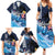 Hawaiian Honu Honi Ihu Family Matching Summer Maxi Dress and Hawaiian Shirt With Plumeria and Kakau Art Pattern