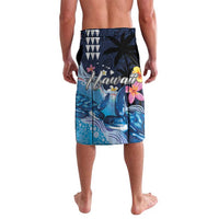 Hawaiian Honu Honi Ihu Lavalava With Plumeria and Kakau Art Pattern LT03 - Polynesian Pride
