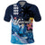 Hawaiian Honu Honi Ihu Polo Shirt With Plumeria and Kakau Art Pattern