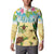 Aloha Turtle Family on The Beach Button Sweatshirt with Hawaiian Colorful Plumeria