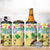 Hawaii Aloha Turtle Family on The Beach with Colorful Tropical Flowers 4 in 1 Can Cooler Tumbler