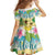 Aloha Turtle Family on The Beach Family Matching Summer Maxi Dress and Hawaiian Shirt with Hawaiian Colorful Plumeria