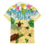 Aloha Turtle Family on The Beach Family Matching Summer Maxi Dress and Hawaiian Shirt with Hawaiian Colorful Plumeria