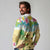 Aloha Turtle Family on The Beach Long Sleeve Polo Shirt with Hawaiian Colorful Plumeria