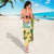 Aloha Turtle Family on The Beach Sarong with Hawaiian Colorful Plumeria