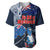 New Zealand Waitangi Baseball Jersey Te Ra O Waitangi Maori Kiwis Bird LT03 Blue - Polynesian Pride