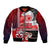 Maori Waitangi Bomber Jacket Hei-tiki Koru with Tino Rangatiratanga Maori Flag LT03 Unisex Red - Polynesian Pride