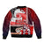 Maori Waitangi Bomber Jacket Hei-tiki Koru with Tino Rangatiratanga Maori Flag LT03 - Polynesian Pride