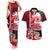 Maori Waitangi Couples Matching Tank Maxi Dress and Hawaiian Shirt Hei-tiki Koru with Tino Rangatiratanga Maori Flag LT03 Red - Polynesian Pride